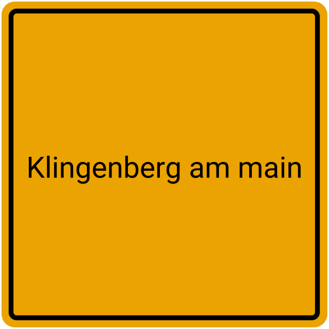 Meldebestätigung Klingenberg am Main